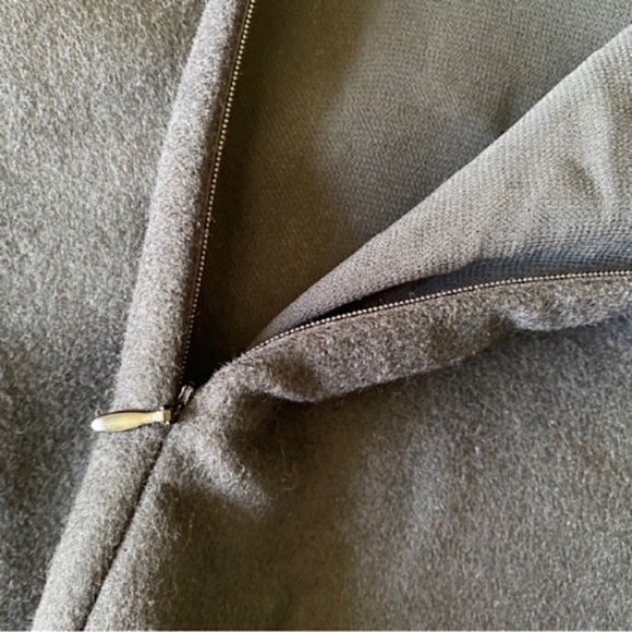 ZARA WOOL HIGH WAISTED MIDI PENCIL SKIRT ELEGANT CHIC Black M - Picture 11 of 15